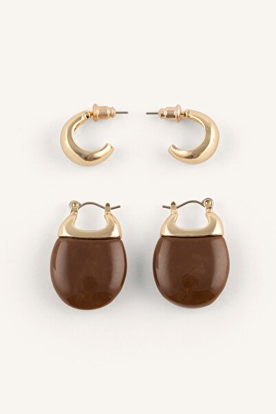 DeFacto Women's 2-Piece Earrings I7151Axns