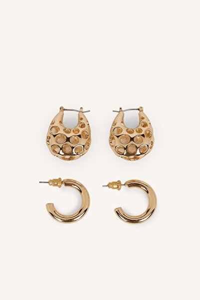 DeFacto Women's 2-Piece Hoop Earring Set I7115Axns