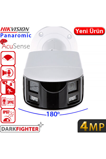 Hikvision (DS-2CD2T46G2P-ISU/SL) 4MP PANORAMIC ACUSENSE BULLET KAMERA 40MT