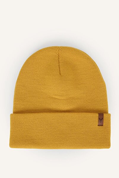 DeFacto Men's Woven Label Knitwear Beanie E9967Ax26Wn