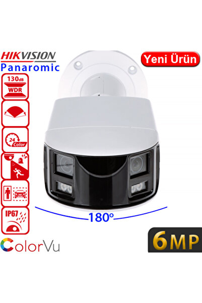Hikvision (DS-2CD2T67G2P-LSU/SL) 6MP PANORAMIC ACUSENSE BULLET KAMERA 40MT