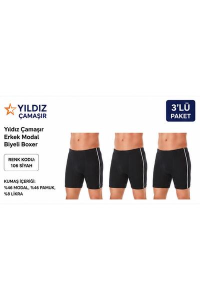 Yıldız Çamaşır Boxeri din modal pentru bărbați (105-106-107-108-109) - 3 bucăți