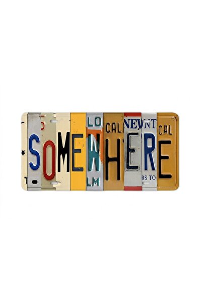 Generic Brand Metal Car License Plate Vintage Style Decoration Plate