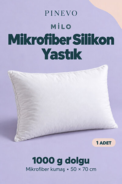 Mikrofiber Silikon Dolgulu Uyku Yastığı 50x70 cm 1000 gr – Dolgun ve Yumuşak