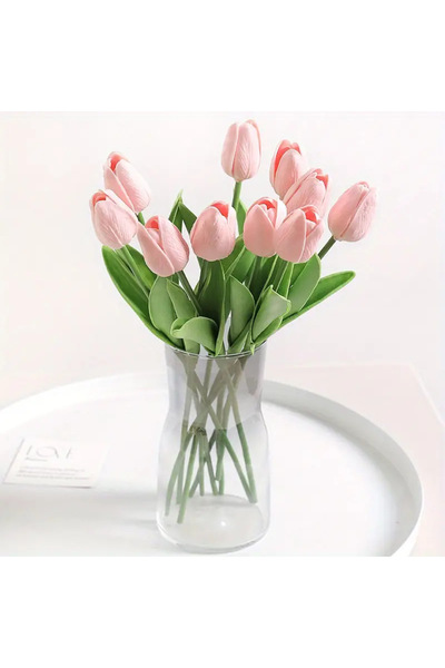 Generic Brand Lalele artificiale, buchet decorativ, flori pentru casă, 33,5 c...