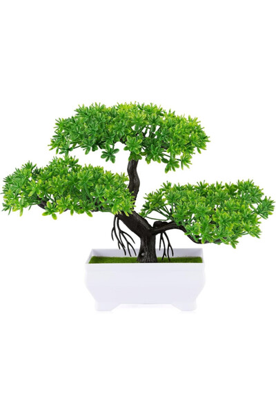 Generic Brand Plante artificiale de interior, bonsai mini decorativ, 19×26 cm...