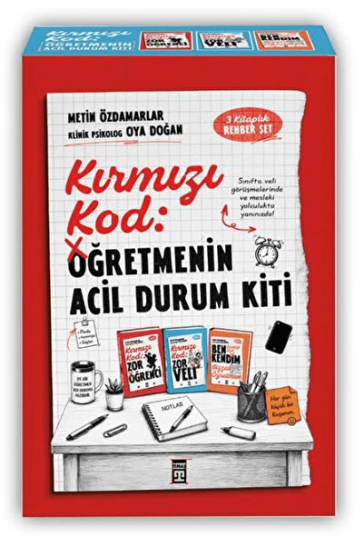 Timaş Yayınları Kırmızı Kod: Öğretmenin Acil Durum Kiti (Set – 3 Kitap) / / 1...