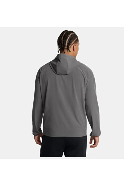 Under Armour Stretch Woven Erkek Gri Rüzgarlık