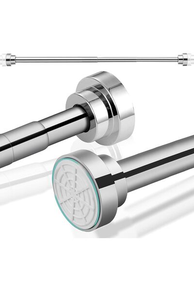 Arabest Telescopic Stainless Steel Shower Curtain Rod,No Drill Spring Tension...
