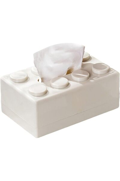 Arabest Building Blocks Wall Mount Tissue Box,Creative Punch Free Paper Towel...
