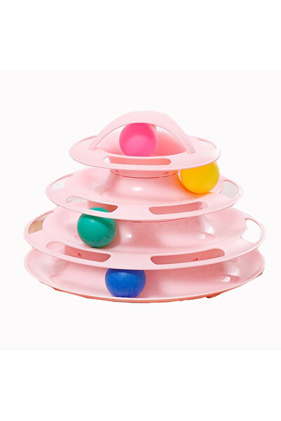 KidLe Pet Amusement Plate Cat Toy Pet Supplies New Pet Amusement Track Tower ...