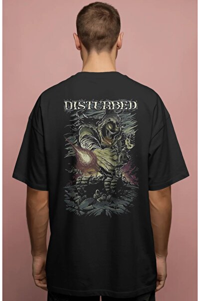 SEVBANO Disturbed Rock Metal Music Band Printed Unisex Oversize Premium T-Shirt