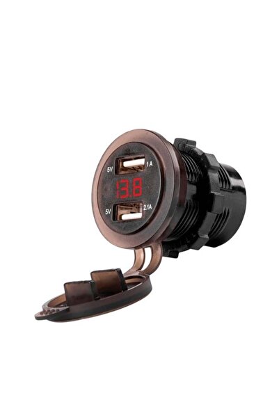 BABARVY Dual USB Input with Voltmeter and Cover