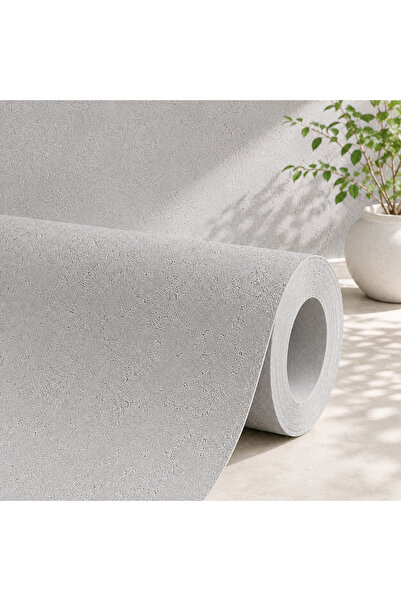 BOJANEK Rola Tapet Autoadeziv 3D Beton Gri Deschis, 40x300cm. Decor Modern In...