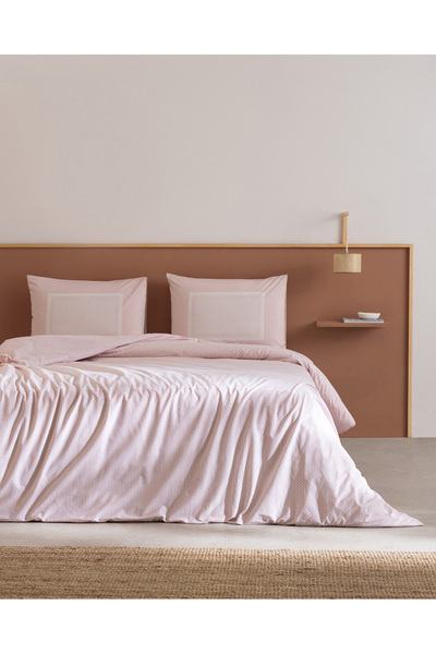 Madame Coco Gilberte King Size 100% Cotton Ranforce Printed Bed Sheet and Duv...