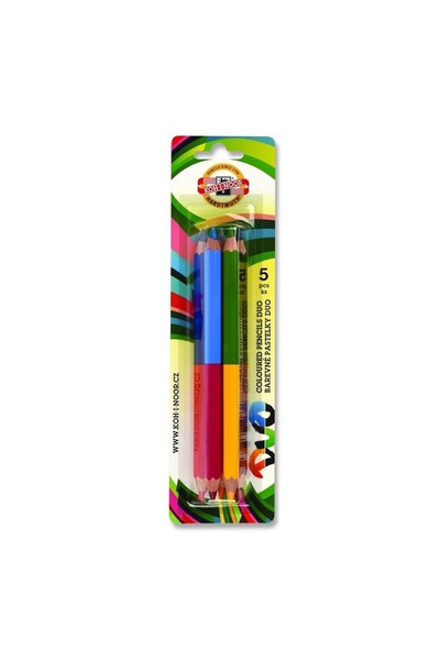 Koh-i Noor Set 5 creioane DUO-COLOR Jumbo