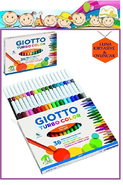 Giotto 36'LI TURBO COLOR KEÇELİ KALEM