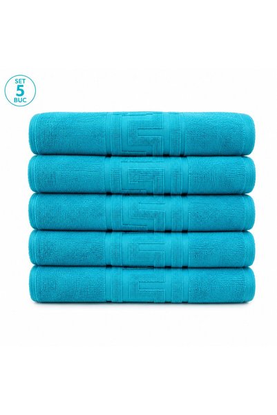 RMR textile Set de 5 buc prosop de fata 50x90 bumbac pakistanez,calitate supe...