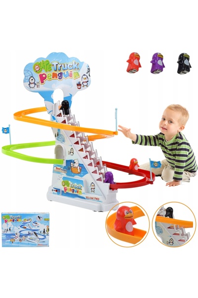 Skleplolki Circuit interactiv cu scară automată și 3 pinguini