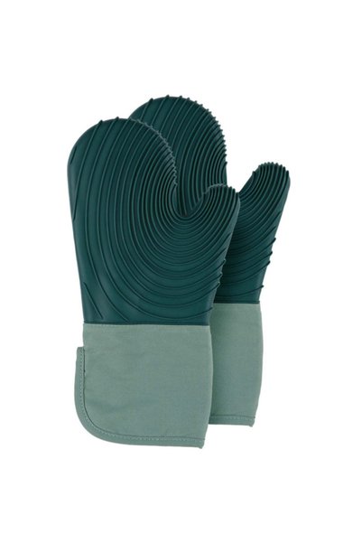 Generic Brand Set of 1 pair of silicone heat-resistant oven gloves for baking...