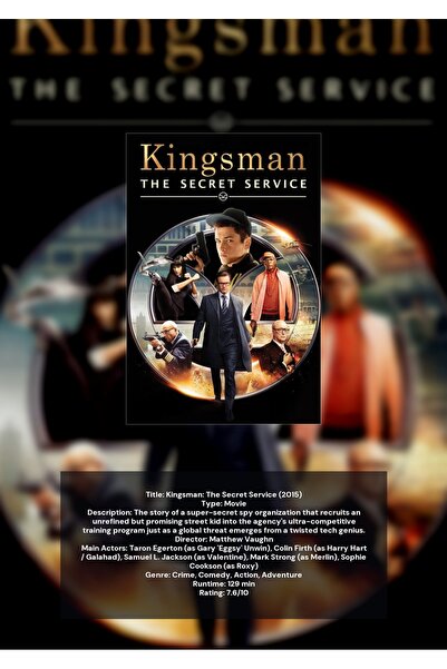 OEM Ινφορματική Αφίσα Kingsman: Οι Μυστικές Υπηρεσίες, Ταινία Δράσης και Κατα...