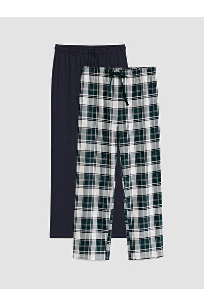 LC Waikiki Peak New Season Green Regular Fit Men's Pajama Bottoms 2-Pack