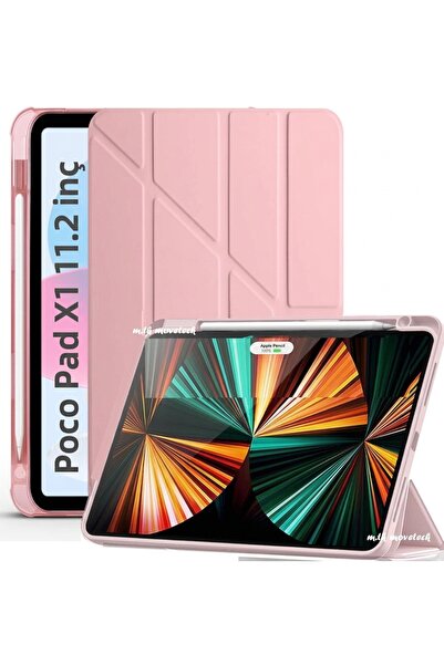 m.tk moveteck Poco Pad X1 11.2 inç Uyumlu Kılıf Kalem Bölmeli Üçgen Katlanır ...