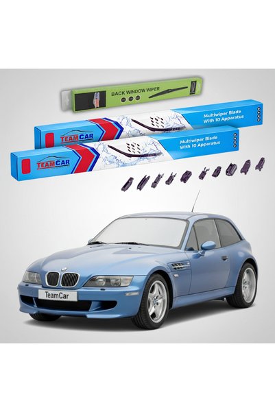 TEAMCAR BMW Z3 Coupé (E36/8) 1997-2003 Wiper Blades | Front and Rear Set Flat...