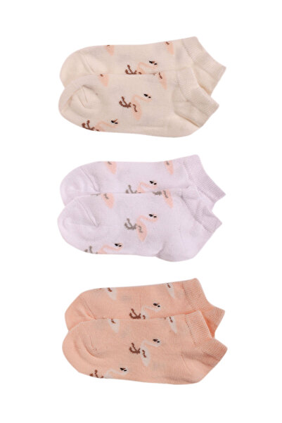 Bibaby Παιδικές κάλτσες Fly Salmon Οικονομική συσκευασία 3 τεμαχίων. Πολύχρωμο