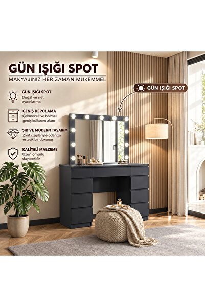 HERMOBİ MİRA GÜN IŞIĞI MAKYAJ MASASI