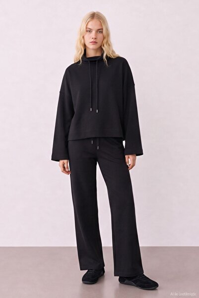 Quzu Collar Detailed Sweatshirt