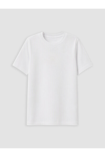 LC Waikiki Two Mt Shop Quality Lcw Kids White Oval Collar Short Sleeve Boys' ...