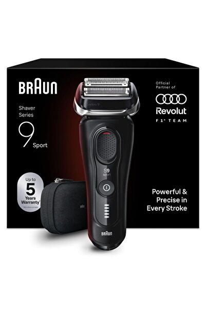 Braun Series 9 Sport Elektrikli Tıraş Makinesi, Islak ve Kuru, 60 dakikaya ka...