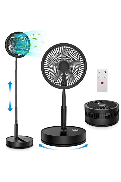 Noonedibs Ventilator Pliabil Telescopic F9 - Baterie 7200mAh, Telecomandă Inf...