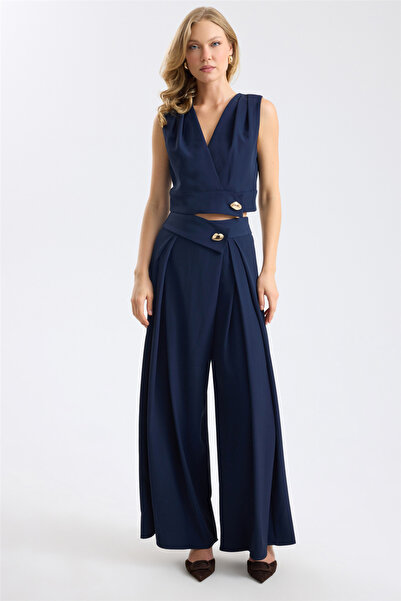 HomeStore Stone Detailed Cady Palazzo Trousers
