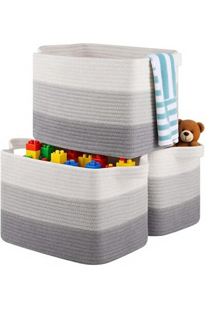 EOGILY Storage Basket for Organizing, Woven Baskets for Storage, Rectangle St...