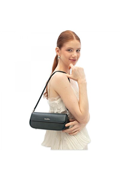 Benetton Bnt_1782 10X24X7 Kol Sı Lacivert Kadın Çanta