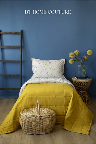 Apricitas HOME طقم غطاء سرير فردي لوفاي