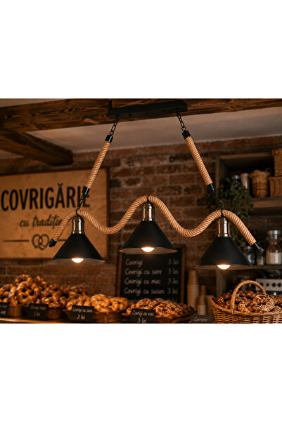 luminisled Lustră Rustic Line 3 fasung E27