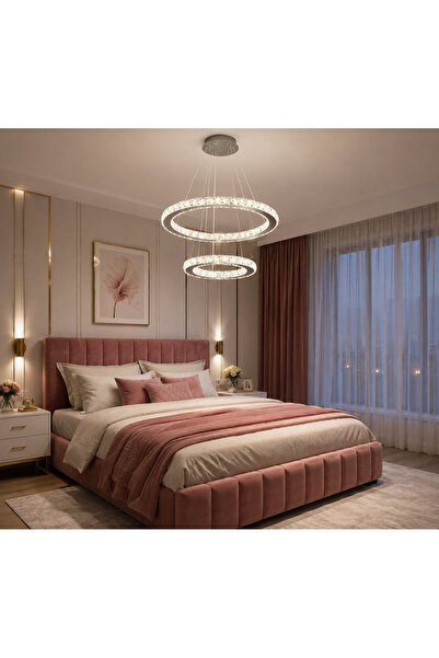 luminisled Lustră Led Diamond Rings iluminare 480W