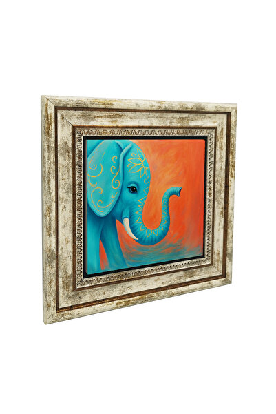Sadrazam Tablou cu imprimeu elefant din piatră naturală 25X25 1G-Fil1