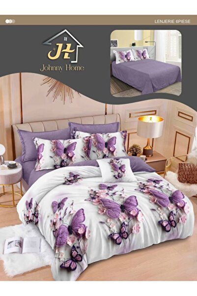 elegant home pucioasa Комплект спално бельо Finet, 6 части SR47