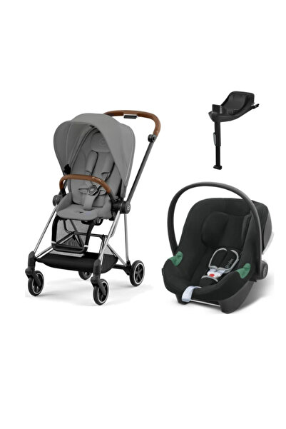 Cybex Mios Travel Sistem | Chrome Brown Mirage Grey & Aton Bazalı Volcano Black