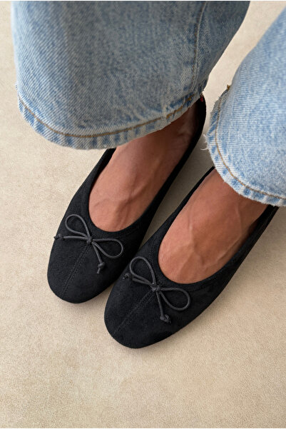 Mupa Shoes Women's Ballerinas Black Suede