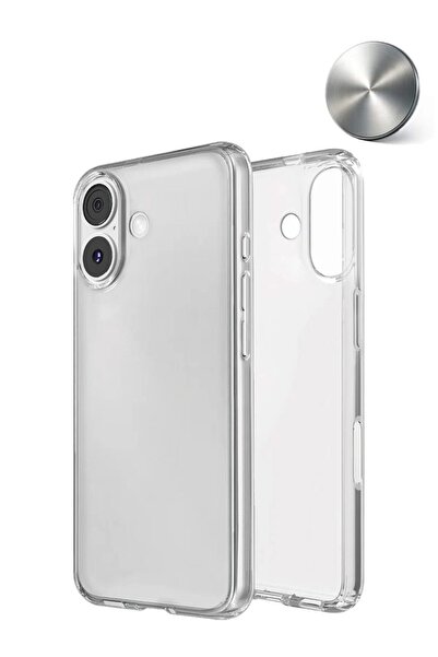 Wtech Apple iPhone 18 5G 2026 TPU Soft Corner Hard PC With Free Iron Plate Ca...