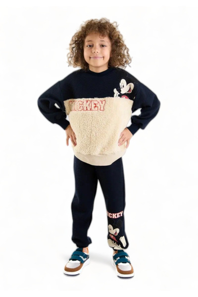 Çimpa Φόρμα για αγόρι με 2 πάνελ υφάματος fleece και scuba Cimpa Disney Micke...