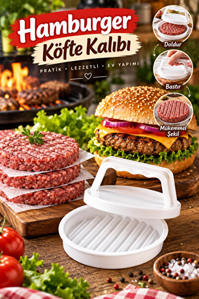 House Bird Hamburger Köfte Kalıbı Press Aparatı | Pratik Köfte Şekillendirici...