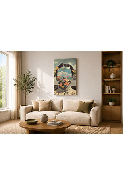 Generic Brand Tablou canvas 50x70 cm Dormitor, Living, Bucatarie, Fata in Por...