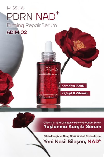 Missha Sıkı, Işıltılı Dolgun&Genç Görünüm Sunan Yaşlanma Karşıtı Serum PDRN N...
