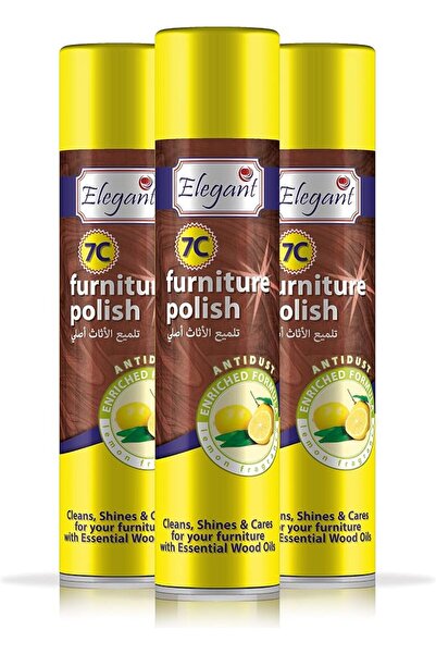 AFS Elegant ملمع أثاث أنيق - برائحة الليمون - 300 مل - عبوة من 3 قطع